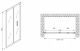 Душевая дверь ABBER Sonnenstrand 110см хром AG07110