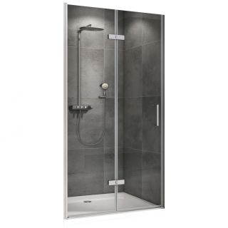 Душевая дверь ABBER Zart AG08100P 100 см профиль хром стекло прозрачное