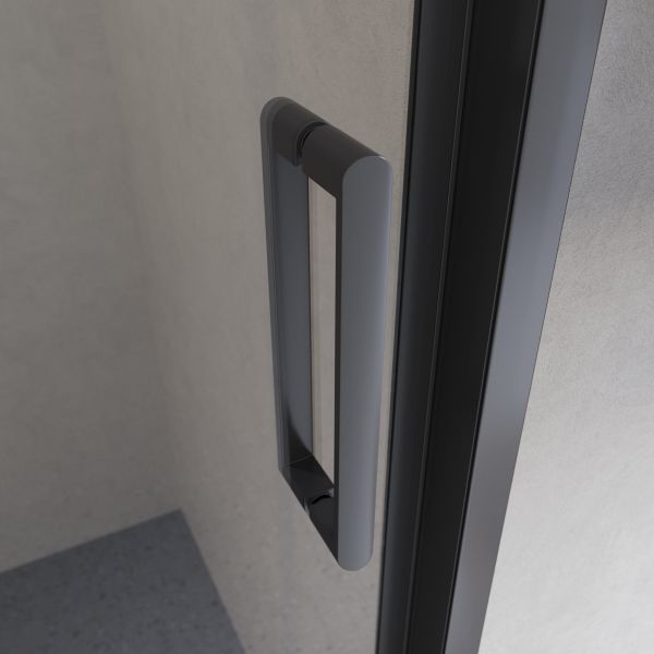 Душевая дверь BelBagno LUCE-BF-1-120-C-NERO черный