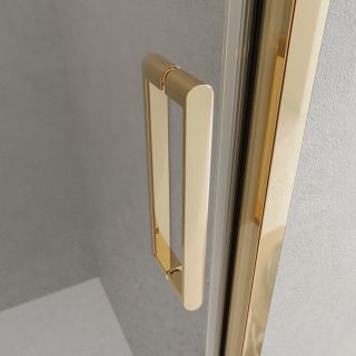 Душевая дверь BelBagno  LUCE-BF-1-120-C-ORO золото