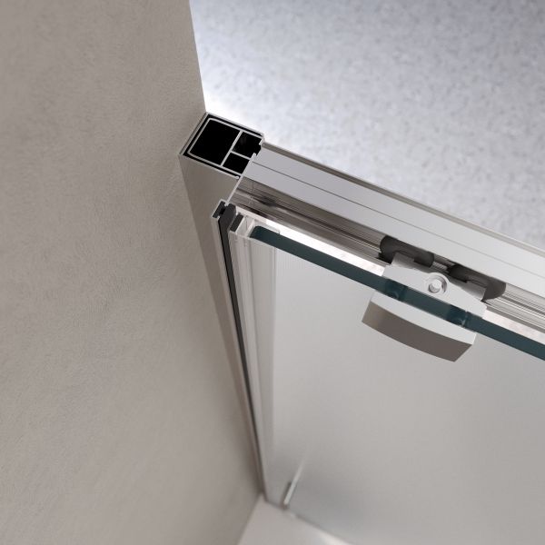 Душевая дверь BelBagno LUCE-BF-1-120-P-Cr хром