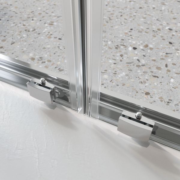 Душевая дверь BelBagno LUCE-BF-2-140-C-Cr хром