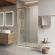 Душевая дверь BelBagno  LUCE-BF-1-120-C-ORO золото