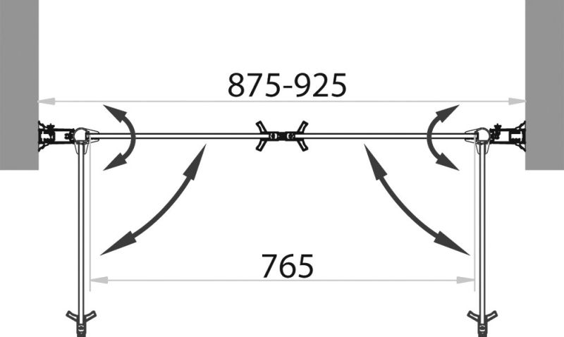 Душевая дверь, хром BelBagno SELA-B-2-90-P-Cr