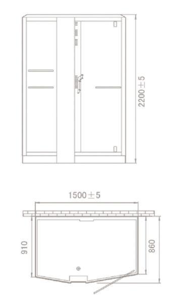 Душевая кабина Orans Diamond 89102RW	150x100