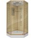 Душевая кабина Niagara Luxe NG-7702DG 100x100 см золото