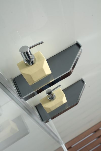 Душевая кабина Orans SR-89101RS 89101RSLH 100x100 см профиль белый стекло прозрачное