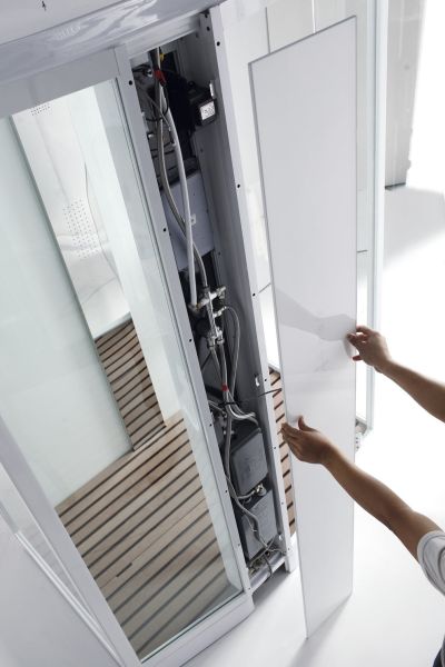 Душевая кабина Orans SR-89102RS 89102RWLH 150x100 см профиль белый стекло прозрачное