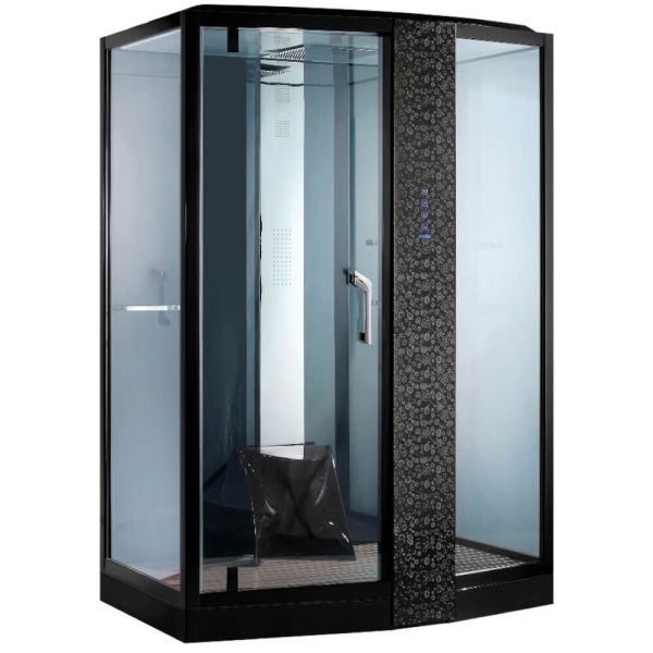 Душевая кабина Orans SR-89105RS 89105RBLH 120x90 см профиль чёрный стекло прозрачное