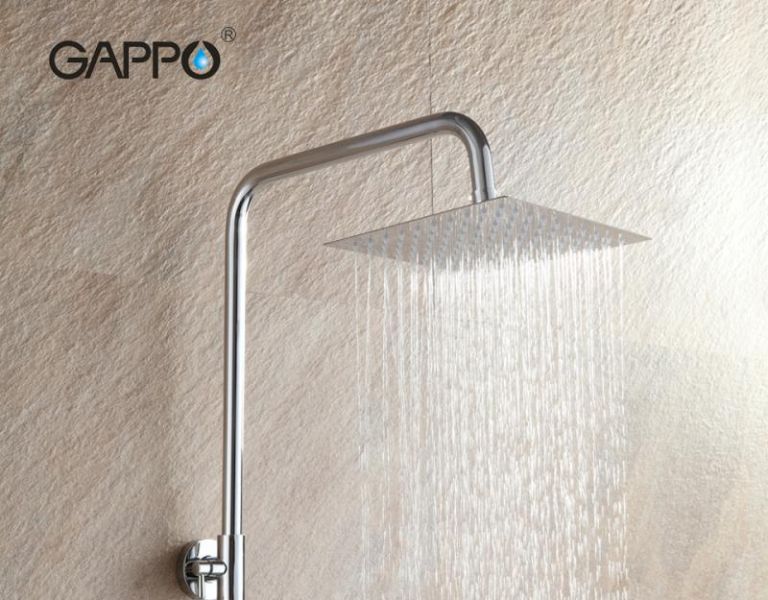 Верхний душ Gappo G28 20 см хром