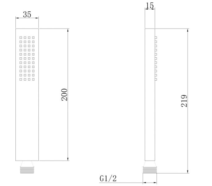 Душевая лейка ABBER золото матовое AF0050G