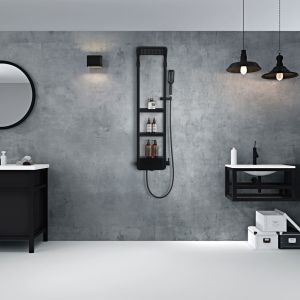 Душевая панель B&W W1220 Velvet Black (1300х405x230)