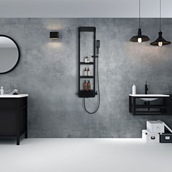 Душевая панель B&W W1220 Velvet Black (1300х405x230)