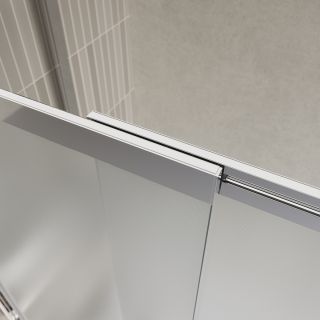 Душевая шторка на ванну BelBagno  LUCE-VF-11-90/145-P-Cr