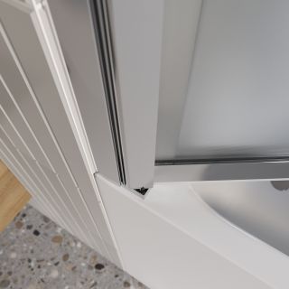 Душевая шторка на ванну BelBagno  LUCE-VF-11-90/145-P-Cr