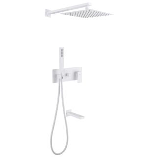 Душевой комплект ABBER Daheim AF8217W белый матовый