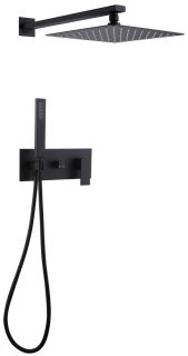 Душевая система ABBER Daheim чёрный матовый AF8218B Душевая система ABBER Daheim чёрный матовый AF8218B