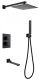 Душевая система ABBER Daheim с термостатом чёрный матовый AF8250B Душевая система ABBER Daheim с термостатом чёрный матовый AF8250B