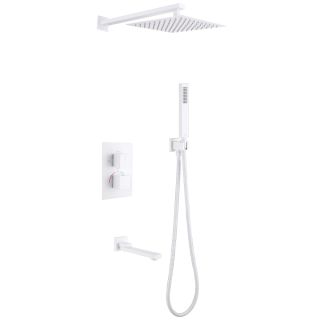 Душевой комплект ABBER Daheim AF8250W с термостатом белый матовый