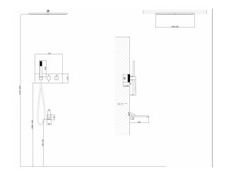 Душевой комплект ABBER Daheim AF8254G с термостатом золото матовое