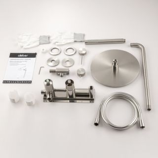 Душевой комплект ABBER Emotion 316 AF8819BST брашированная сталь