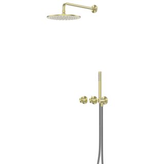 Душевой комплект ABBER Emotion 316 AF8851BG брашированное светлое золото