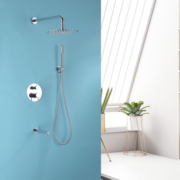 Душевая система ABBER Emotion хром AF8817