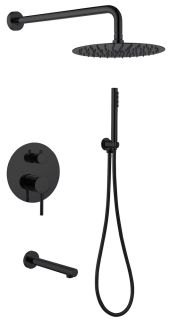 Душевая система ABBER Emotion чёрный матовый AF8817B Душевая система ABBER Emotion чёрный матовый AF8817B
