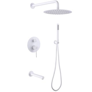 Душевой комплект ABBER Emotion AF8817W белый матовый