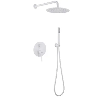 Душевой комплект ABBER Emotion AF8818W белый матовый