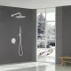 Душевой комплект ABBER Emotion AF8818W белый матовый