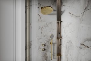 Душевая система ABBER Glanz AF8H51SG золото
