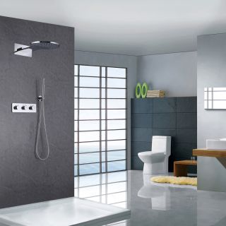 Душевой комплект ABBER Wasser Kreis AF8151 с термостатом хром