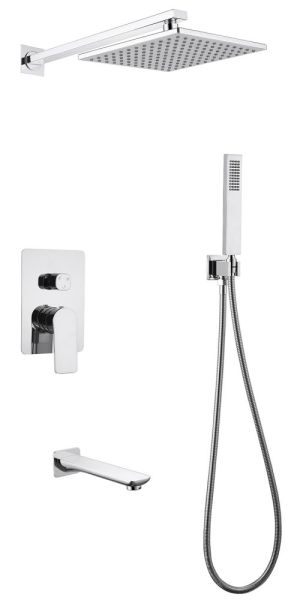 Душевая система ABBER Weiss Insel хром AF8017