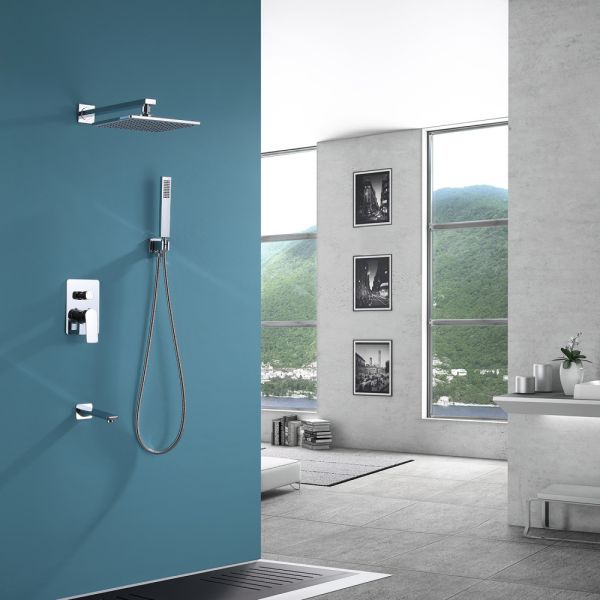 Душевая система ABBER Weiss Insel хром AF8017