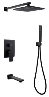 Душевая система ABBER Weiss Insel чёрный матовый AF8017B Душевая система ABBER Weiss Insel чёрный матовый AF8017B
