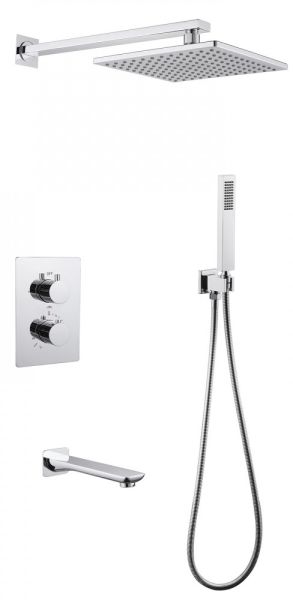 Душевая система ABBER Weiss Insel с термостатом хром AF8050