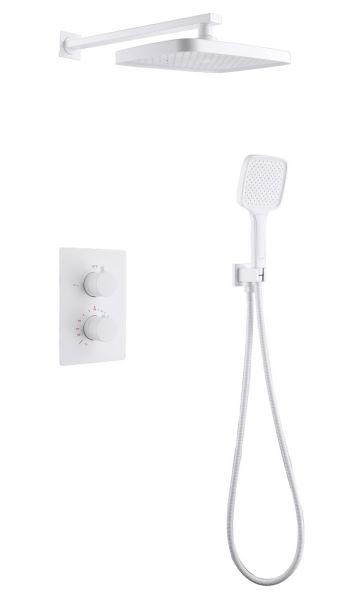 Душевая система ABBER Weiss Insel AF8051W с термостатом белый Душевая система ABBER Weiss Insel AF8051W с термостатом белый