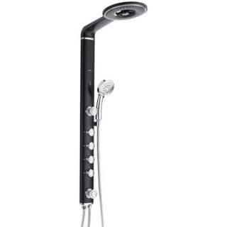 Душевая стойка Gappo G2417 чёрный/хром Душевая стойка Gappo G2417 чёрный/хром