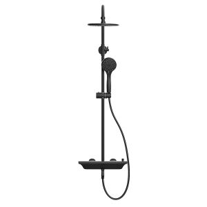 Душевая стойка Kohr Thermostatic 1WN810300DB-0000A с термостатом чёрный