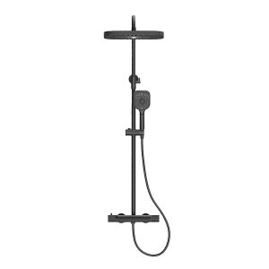 Душевая стойка Kohr Thermostatic Sun 1WN180300DB-0000A с термостатом чёрный