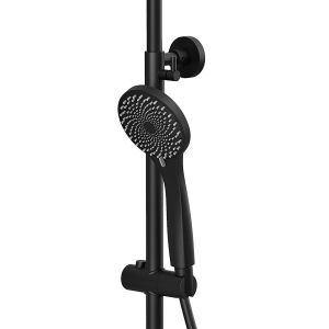 Душевая стойка Kohr Thermostatic Sun 1WN180304DB-0000A с термостатом чёрный