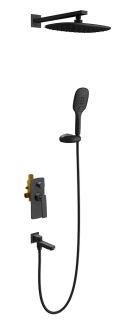 Душевой комплект Timo Helmi SX-4099/03SM чёрный матовый Душевой комплект Timo Helmi SX-4099/03SM чёрный матовый