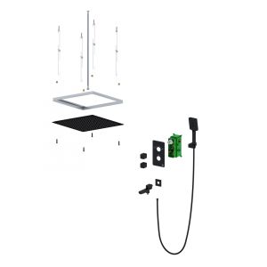 Душевой комплект Timo Petruma SX-5019/17SM с термостатом золото матовое
