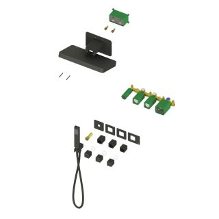 Душевой комплект Timo Petruma SX-5249/03SM с термостатом чёрный матовый Душевой комплект Timo Petruma SX-5249/03SM с термостатом чёрный матовый
