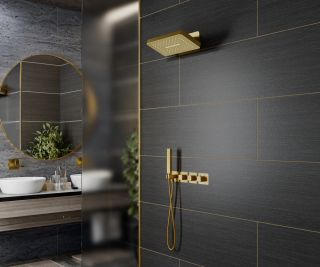 Душевой комплект Timo Petruma SX-5249/17SM с термостатом золото матовое Душевой комплект Timo Petruma SX-5249/17SM с термостатом золото матовое