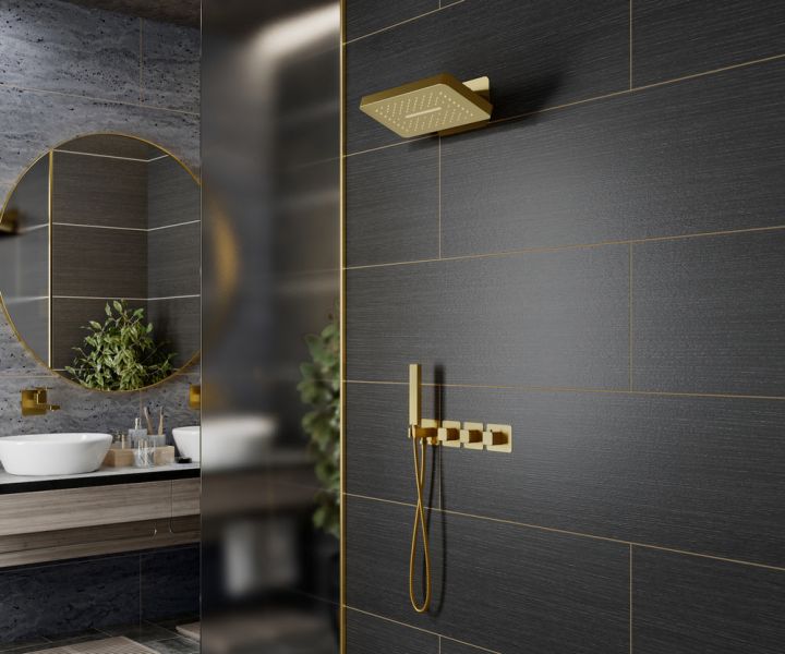 Душевой комплект Timo Petruma SX-5249/17SM с термостатом золото матовое Душевой комплект Timo Petruma SX-5249/17SM с термостатом золото матовое