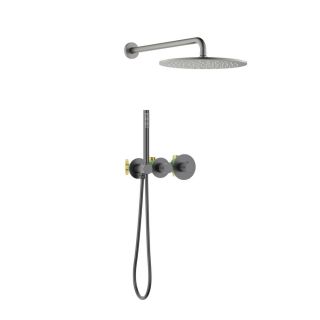 Душевой комплект Timo Saona SX-2359/18SM с термостатом чёрное золото Душевой комплект Timo Saona SX-2359/18SM с термостатом чёрное золото