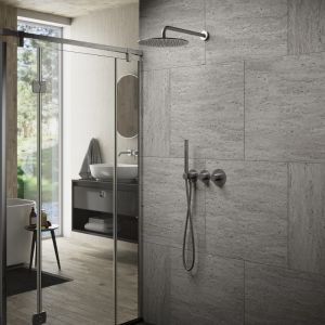 Душевой комплект Timo Saona SX-2359/18SM с термостатом чёрное золото