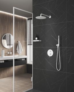 Душевой комплект Timo Saona SX-2369/16SM белый матовый Душевой комплект Timo Saona SX-2369/16SM белый матовый